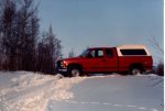 truck in snow